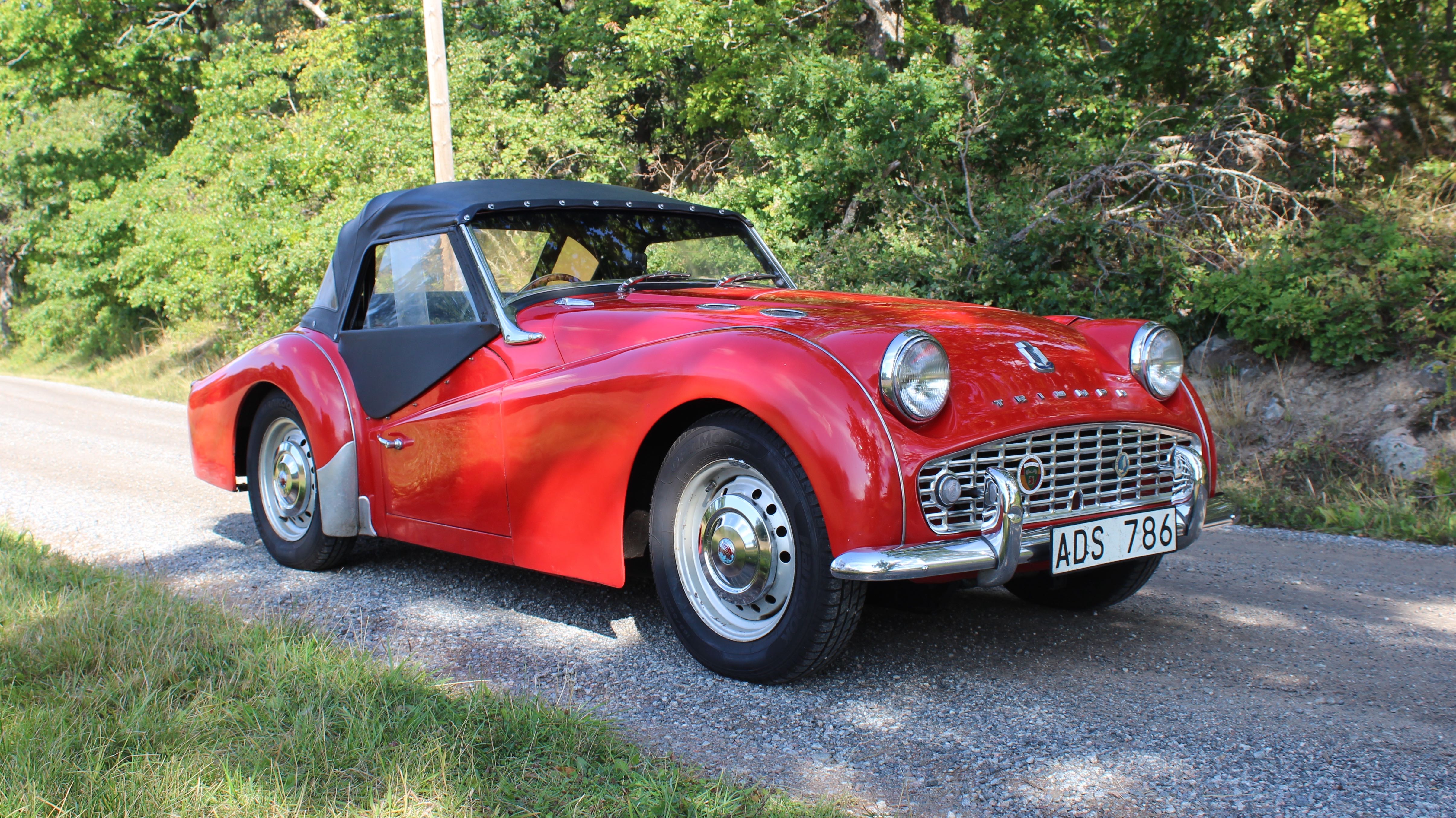 triumph tr3 sufflett sida hö