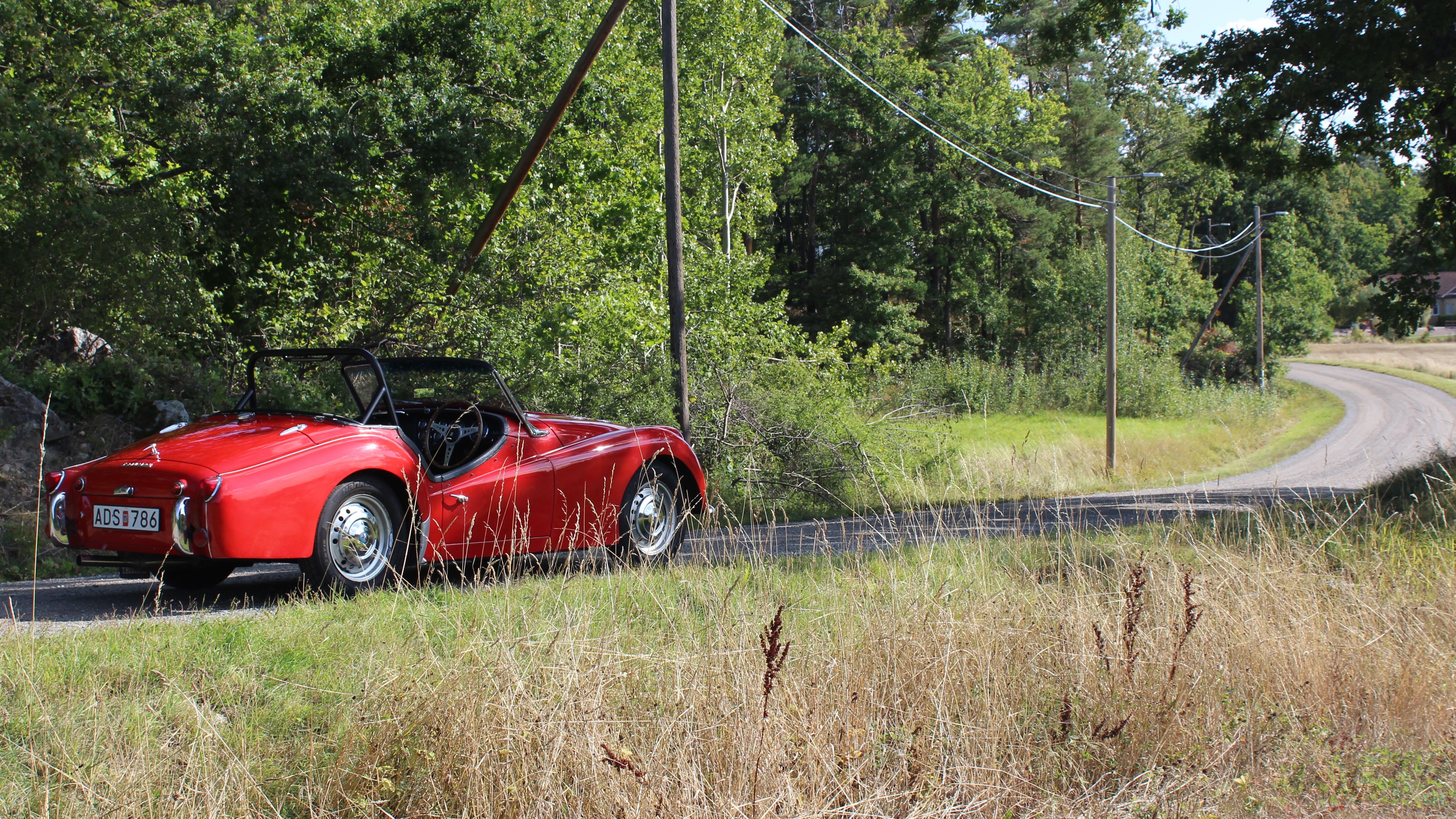 triumph tr3 snett bakifrån hö arty